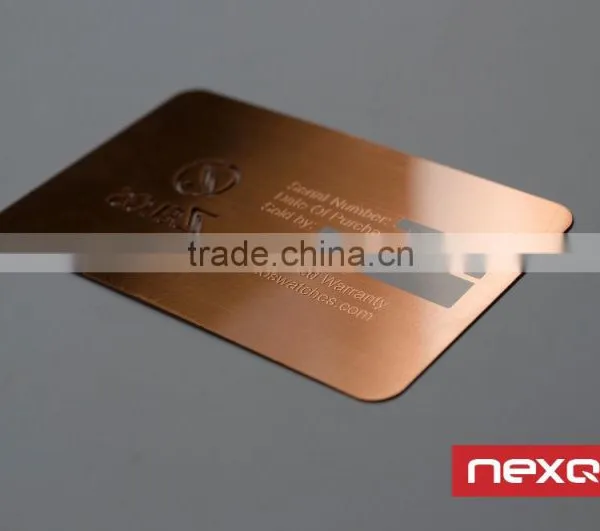 Cut Out Logo Stainless Steel Metal Member Card, Business Card photo-5