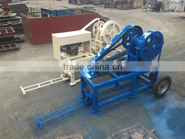 PE150*250 Mini Stone Jaw Crusher, Small Mobile Jaw Crusher for Sale photo-6