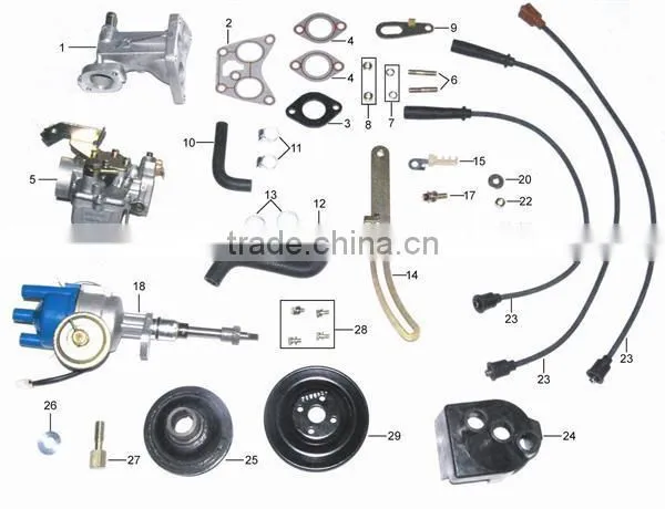 270Q-23510W Distributor Assembly Used on Kinroad XT650GK ,Joyner 650CC photo-3