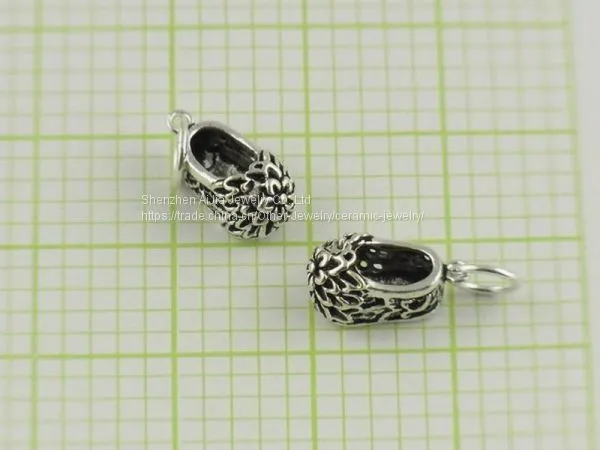 Flower Shoes DIY Sterling Silver Jewelry Beads For Christmas photo-3