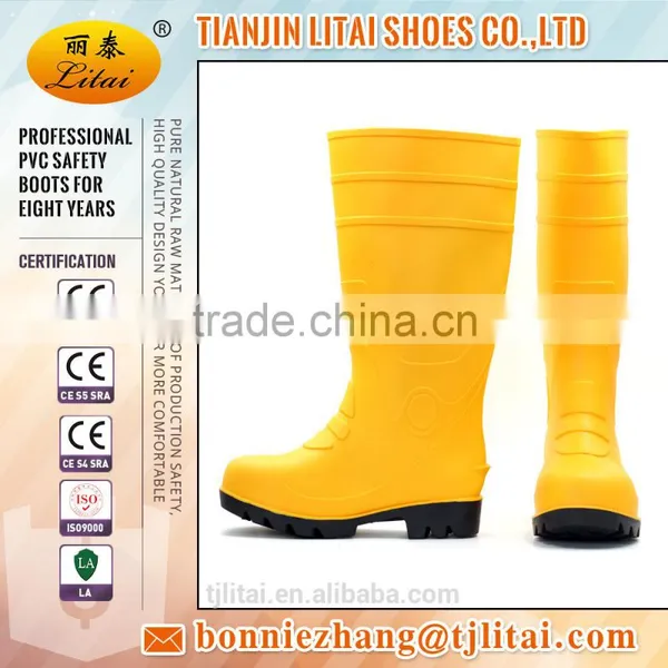 Italy Style PVC Safety Boots With Steel Toe CE ISO 20345 photo-3