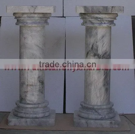 NATURAL STONE BADAL GRAY MARBLE PEDESTALS photo-2