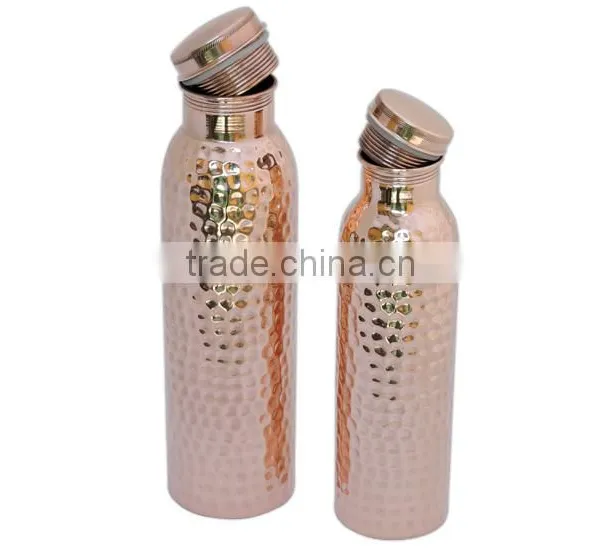 Handmade Pure Copper Design Water Bottle 600 and 900 ml photo-3