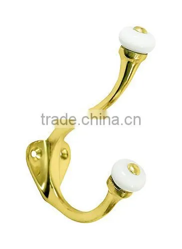 Embossed Designer Brass Coat Hooks photo-5