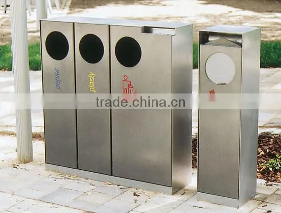 Arlau Metal Steel Street Waste Segregation Dustbin photo-2