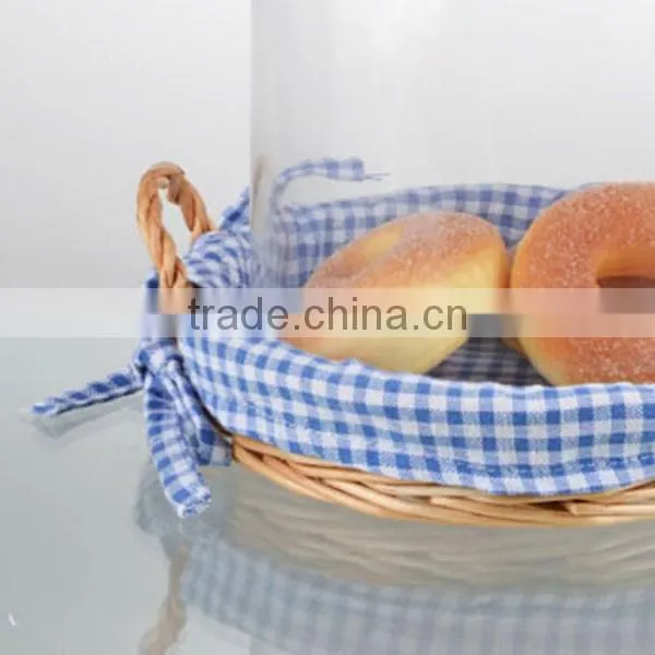 Wholesale Glass Cake Dome Set Glass Cover With Wicker Base photo-2