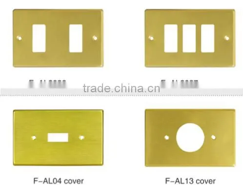Gold Silver Color European Light Waterproof Socket Cover photo-2