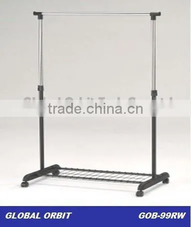 Extendable Single Clothes Rack, High Quality Clothes Hanger Rack With Wheels photo-5