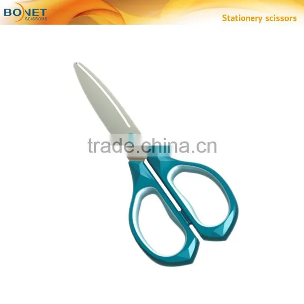Imitate Diamond Design Arc Blade Stationery Scissors photo-4