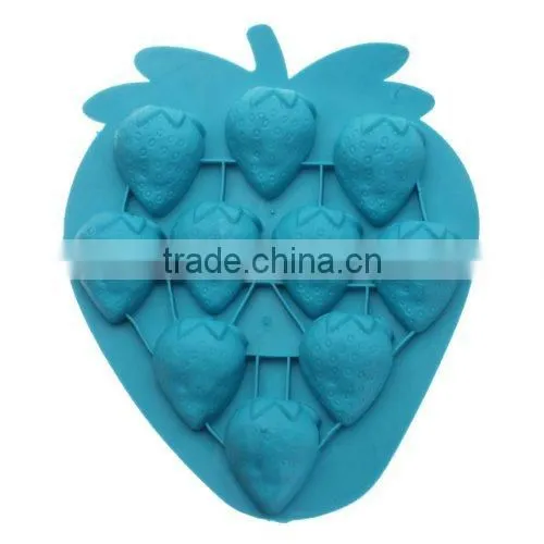 11098 Popular Baking Tools Silicone Strawberry Shape Cake Moulds photo-2