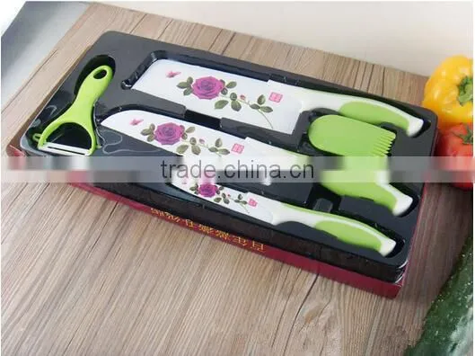 Cheap Good Quality 5pcs White Kitchen Knife Set photo-3