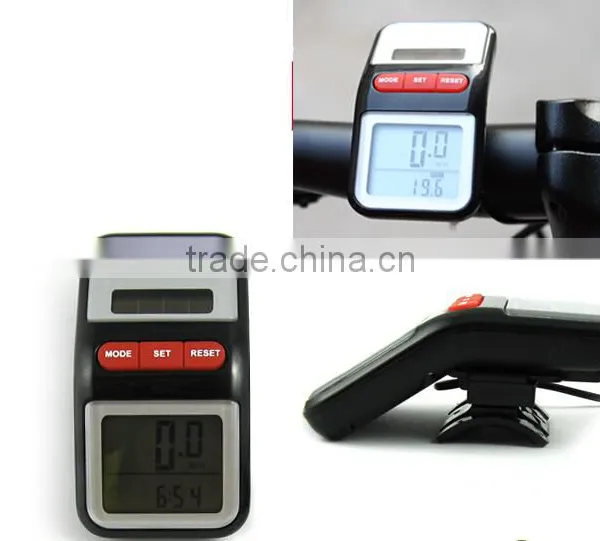 2016 popular Solar Power Bicycle Computer Bike Cycling LCD Digital Speedometer Odometer