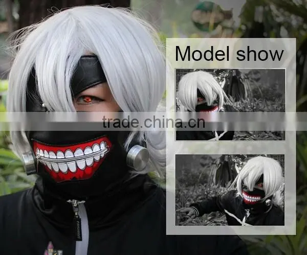 NEW Halloween Anime PU Leather Cosplay Party Mask photo-4
