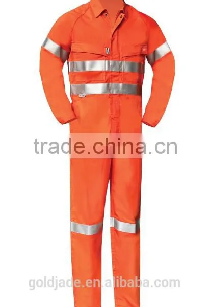 Customized Manufacture Fire Retardant Industrial Ultrasoft Workwear Uniform Reflective Tape Overalls photo-3
