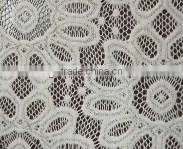 2014 Fashion New Design Spandex Fancy Embroidery 100%polyester Lace Fabric