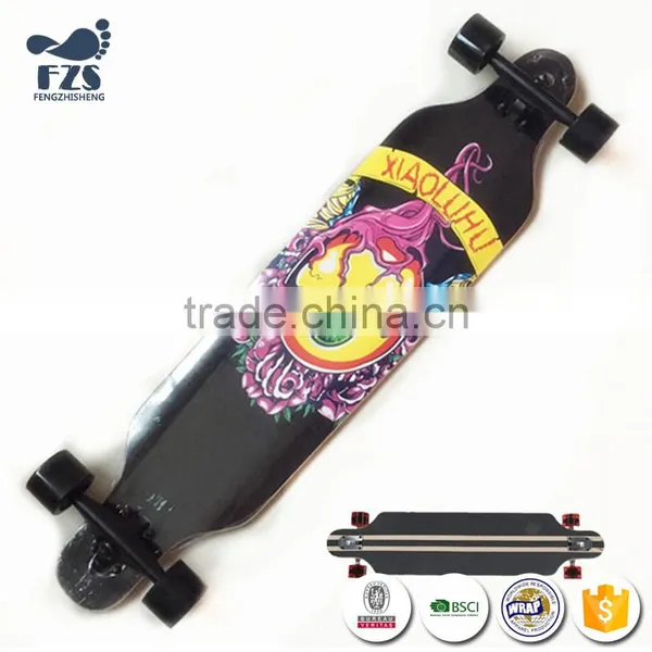 HSJ241 Factory Longboard Price Skateboard Wooden Skateboard photo-4