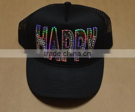 Wholesale Cheaper Custom Letter and Words Rhinestone Heat Transfer ,bling Crystal ,nailhead, Rhinestuds for Cap photo-5