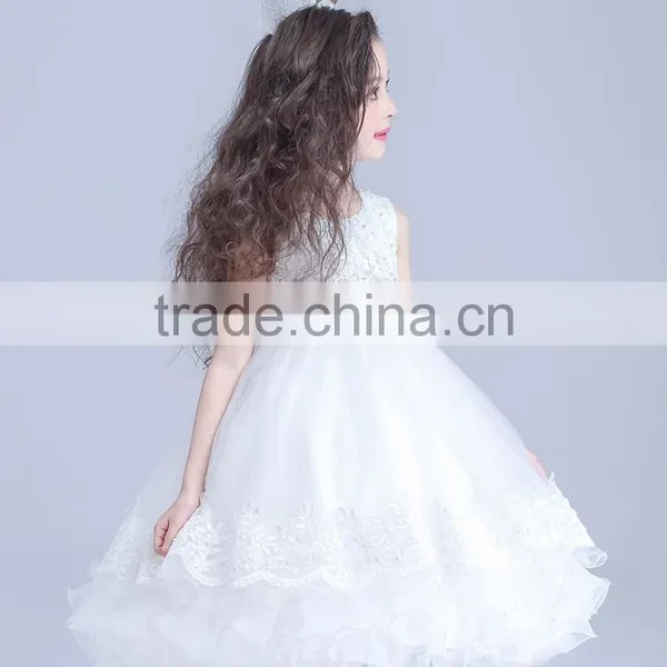 NEW Princess Flower Girl Dress Appliques Wedding Prom Ball Gowns Birthday Communion Kids TuTu Dress photo-4