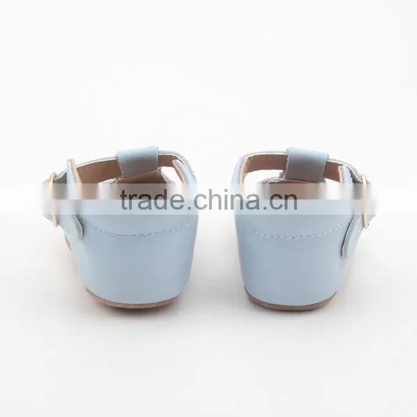 New Tbar Style Funny Girls Soft Baby Leather Shoes photo-3