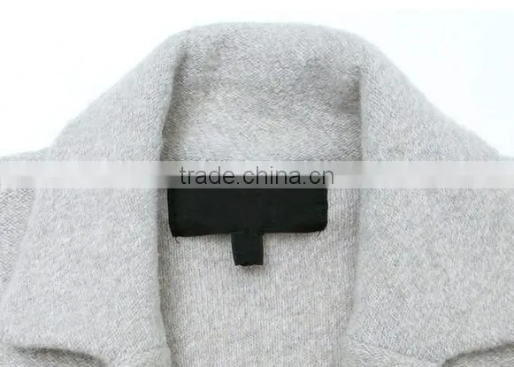 2018 Latest Fashion Lapel Collar Button Down Woolen Cardigan for Woman photo-4