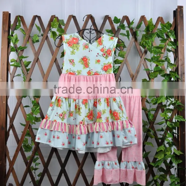 Summer Fashion Boutique Girl Clothing Sets Summer Cotton Wholesale Kids Clothes photo-2