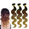 Wholesale Body Wave Brazilian Colored Three Tone Hair Weave Cheap Ombre Hair Extension