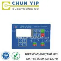 Control Panel Graphic Overlay Printing Membrane Keypad With Small Window