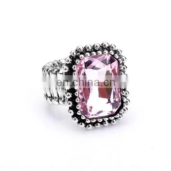 Vintage Colorful Diamond Knuckle Ring Stretch Elastic Ring Wholesale photo-6