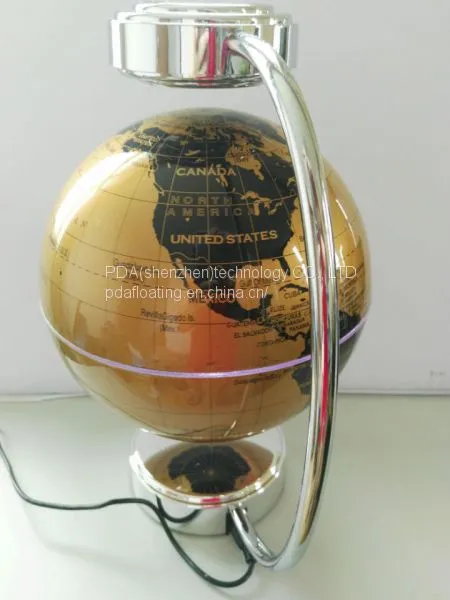 8 Inch Floating Globe With Lighting Change Color