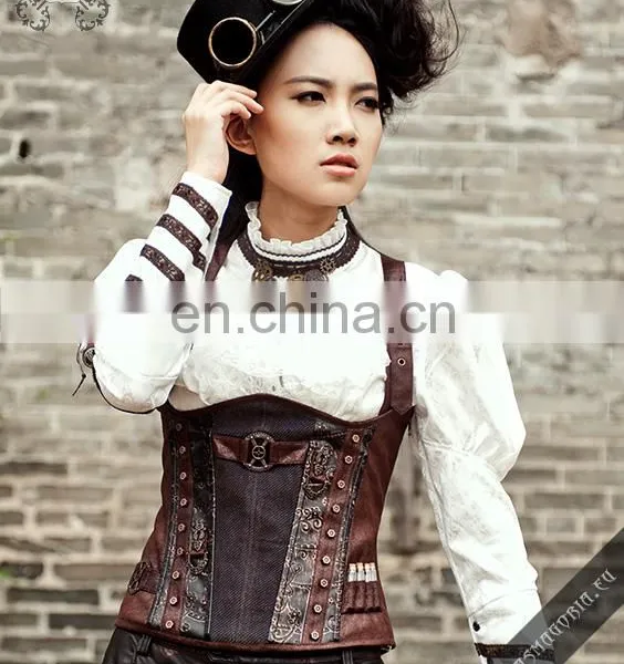 Steampunk Jabot-collar With Laces and Gear Accessories photo-6