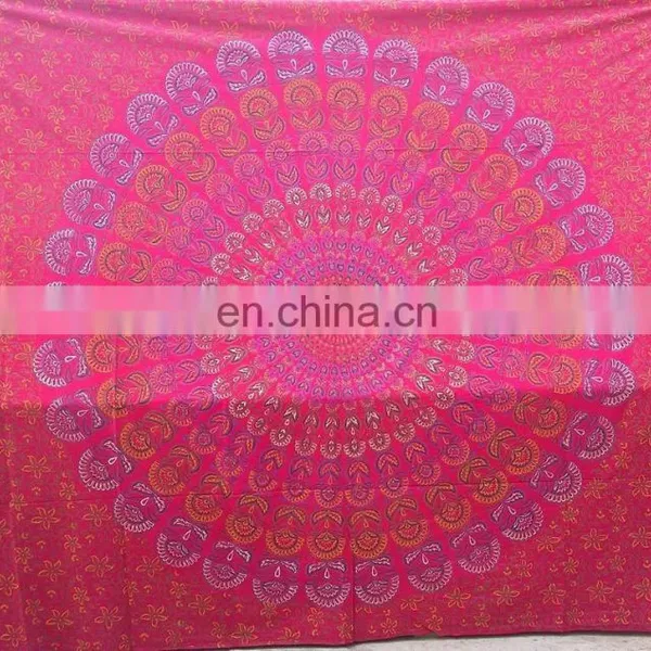 full size chinese wholesale indian cotton hand block print bedspread bedsheet