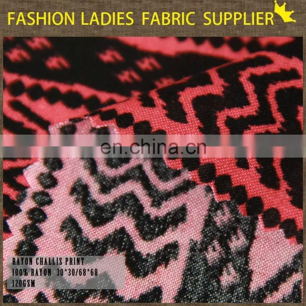 2015 Spring New Design 100% Viscose Spun Rayon Fabric Stock photo-6