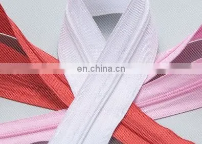 Long Chain Nylon Zipper Meter #3 Side Zipper Nylon Coil Closed-End White Zipper photo-2