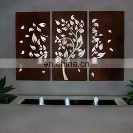 Garden Corten Steel Screen Panels In Steel Sheets photo-3