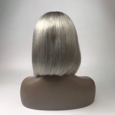 Handmade Full Lace Wig 100% Natural Human Hair Ombre Color photo-5