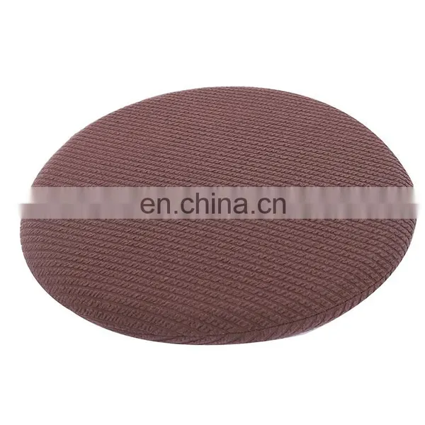 2019 Trending Products Custom Room Office and Car Seat Chair Pad Brown Multi Functional Round Cushion With Hidden Zipper photo-4