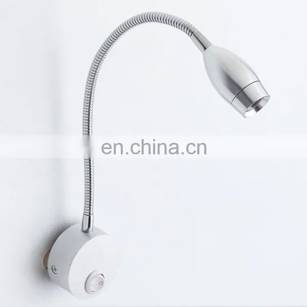 Modern Simple Hotel Headboard Reading Lamp Gooseneck Led Wall Light photo-2