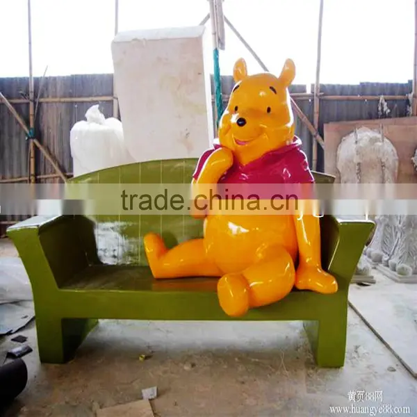 Outdoor Frp Chair Plastic Chair Fiberglass Outdoor Chair With Tedy Bear