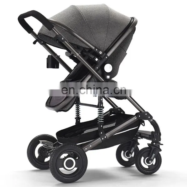 2018 New Design Luxury Fashion All Black Baby Stroller And Carseat 3in1 Baby Stroller photo-2