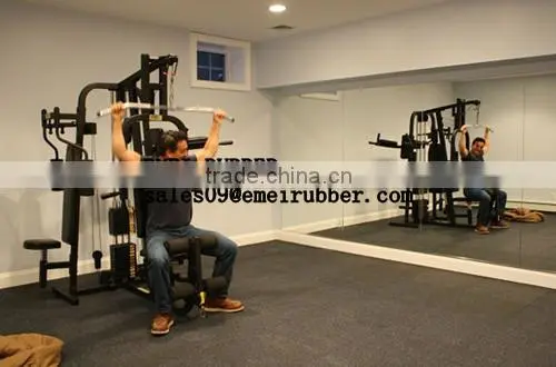 Cheap Indoor Fitness Rubber Floor Tiles photo-5