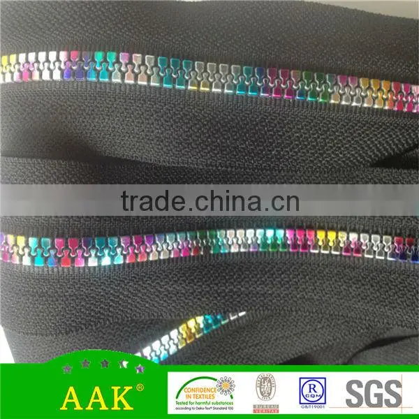 5# Colorful Teeth Rainbow Teeth Multi Colored Plastic Zipper Quality Choice photo-3