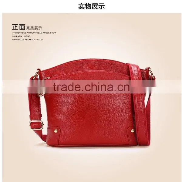 2016 Guangzhou Genuine Leather Shell Bag Shoulder Bags Handbag Messenger Bag for Women photo-2
