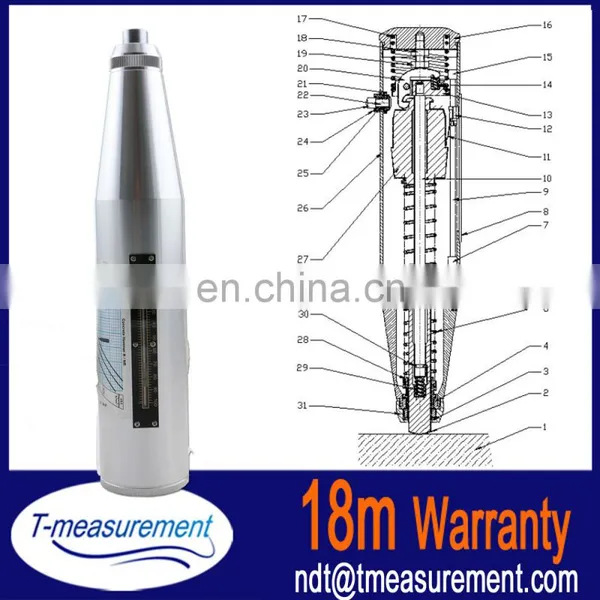 Taijia Digital Concrete Schmidt Rebound Hammer Test Buy Sclerometer Concrete Test Hammer Schmidt Hammer photo-4