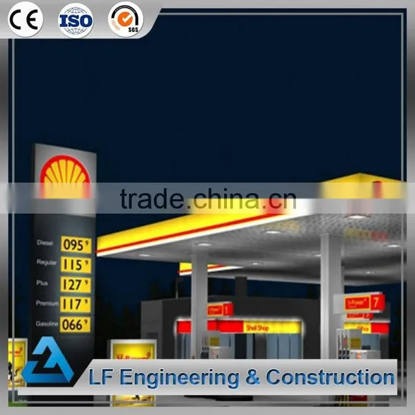 Prefabricated Stainless Steel Civil Engineering for Gas Station Canopy photo-3