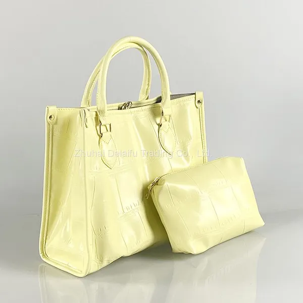 Cheap Wholesale Simple Alligator Print Tote Bag Large Capacity Shoulder Bag photo-4