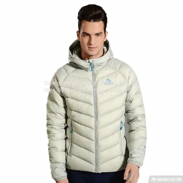 New Fashion Lightweight 800 Filling Goose Down Jacket Men Puffer Down Jacket With Hood for Winter photo-2