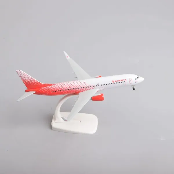 20 см 737-800 ROSSIYA Металлическая модель самолета в качестве подарка
