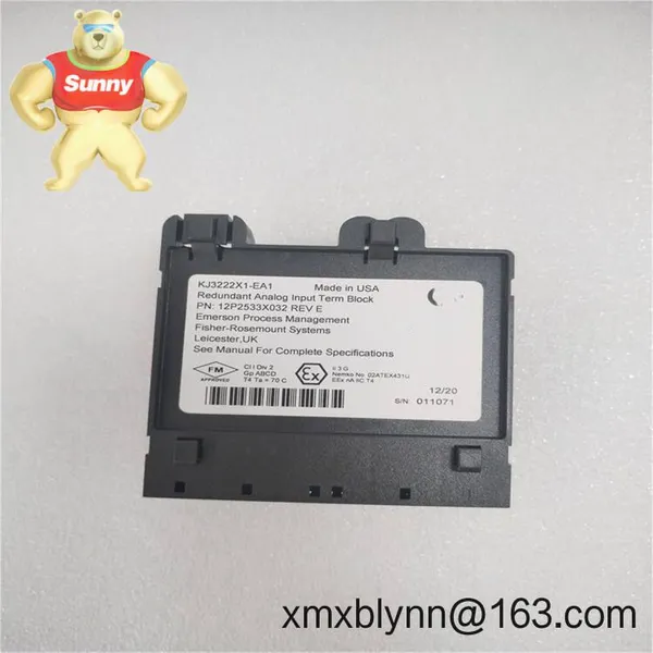 EMERSON VE4035S2B1 – System I/O Interface Module for Reliable DeltaV/Ovation Signal Integration photo-3