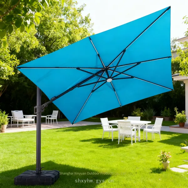 Modern Hotel Outdoor Garden Patio Umbrella, Outdoor Cantilever Luxury Garden Umbrella, Patio Sunshade photo-2