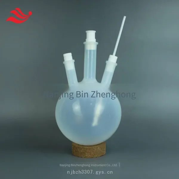2l Single-necked Pfa Rotary Evaporation Flask With 29 Mouth, Transparent Polytetrafluoroethylene Round-bottom Reaction Flask, Corrosion-resistant Distillation Flask photo-3